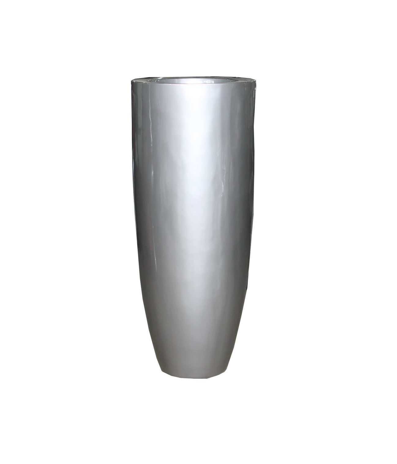 Eliassen Vase hochglänzend silbergrau 120cm