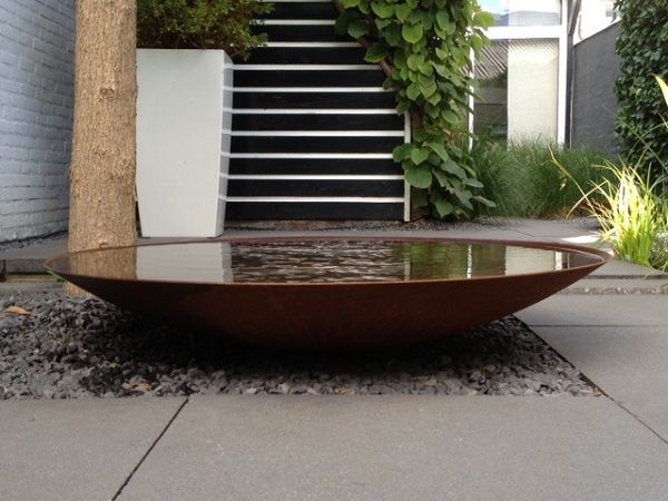 Eliassen Wassernapf Cortenstahl