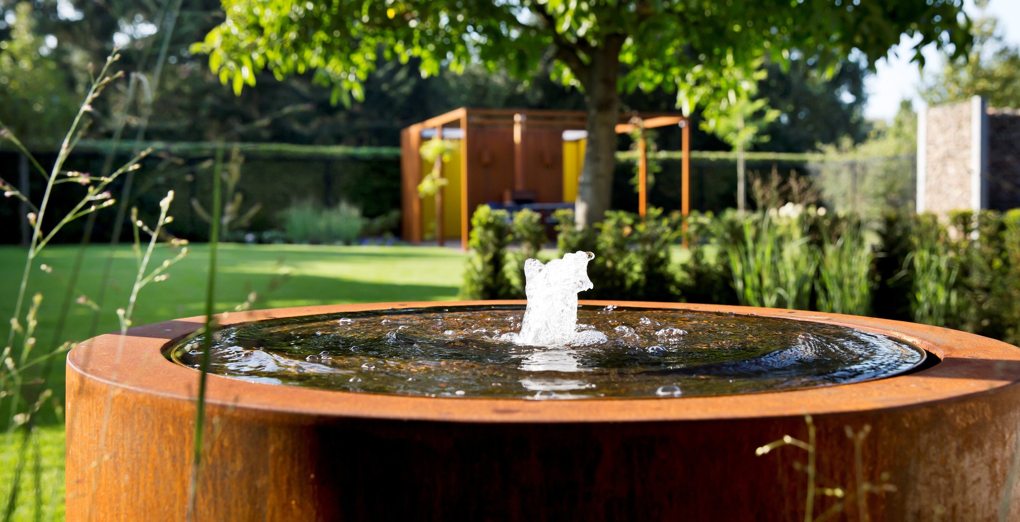 Eliassen Wassertisch Cortenstahl