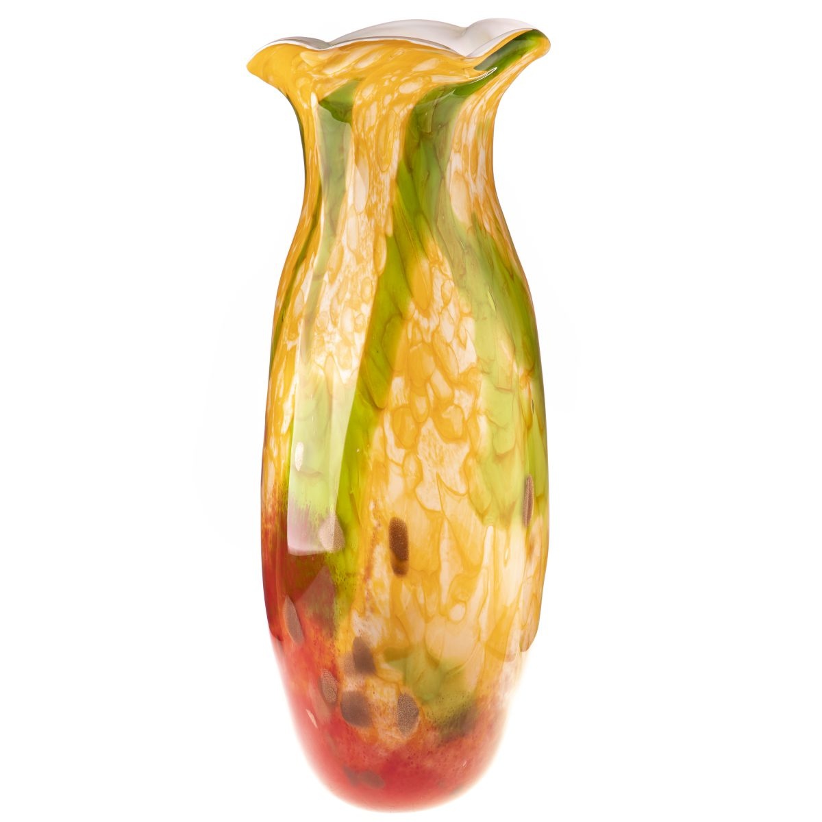 Geel,rood,groene vaas - Eliassen.nl