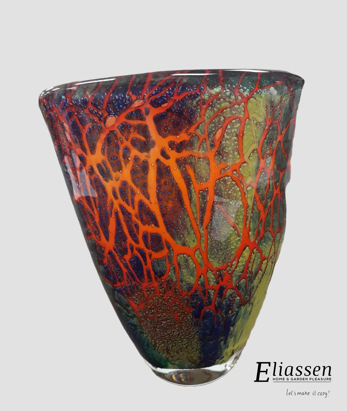 Glaskunst Glazen Vaas 17cm Eliassen.nl