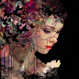 Glasmalerei Moderne Frau - Eliassen.nl