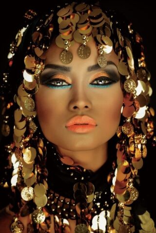 Glasmalerei Münze Frau - Eliassen.nl