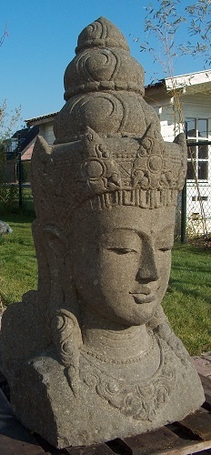 Hindu statue Shiva bust 100cm Greenstone - Eliassen.nl