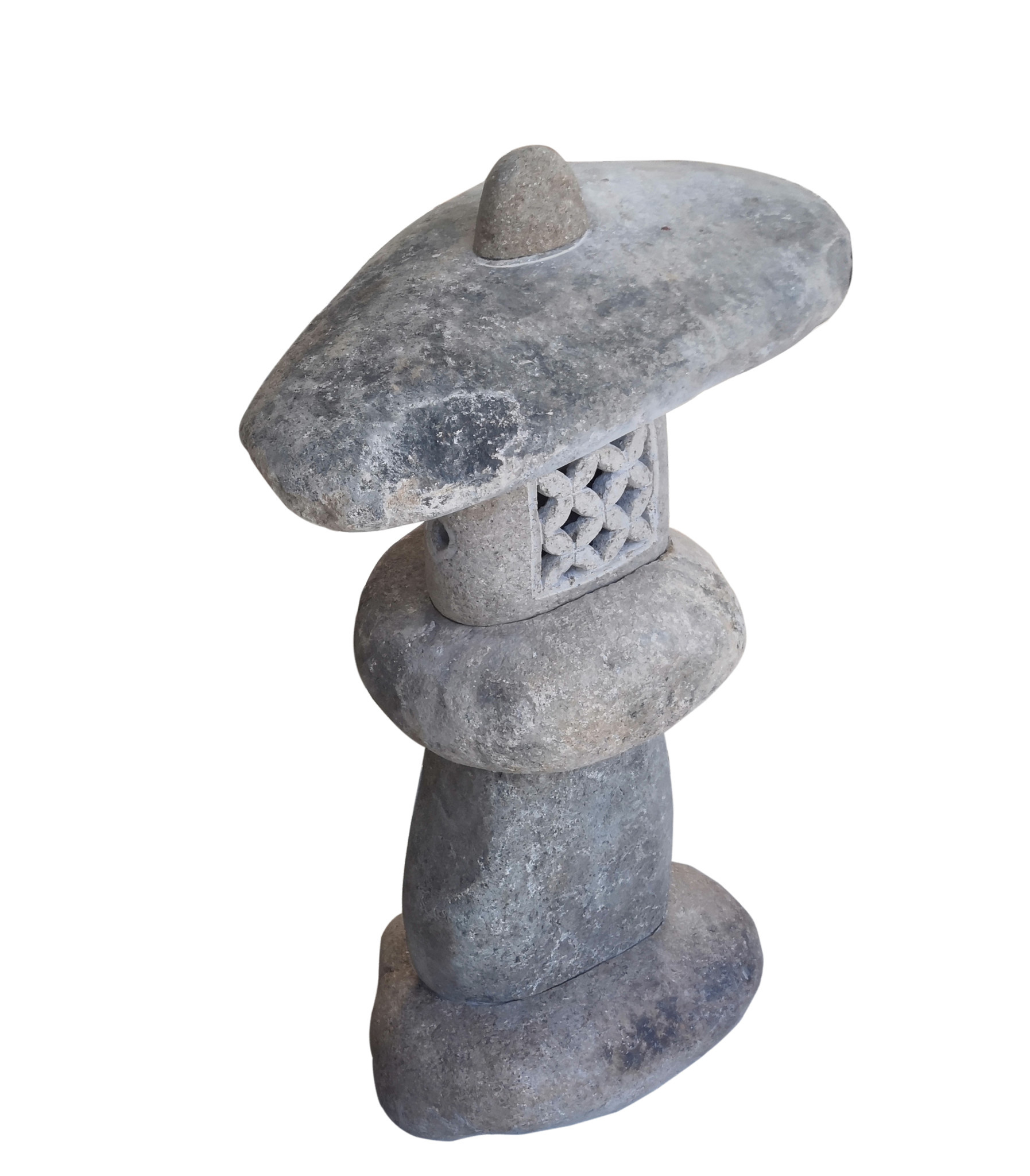 Japanische Lampe Naturstein 90cm - Eliassen.nl