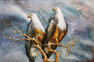 Metal 3d painting Eagle - Eliassen.nl