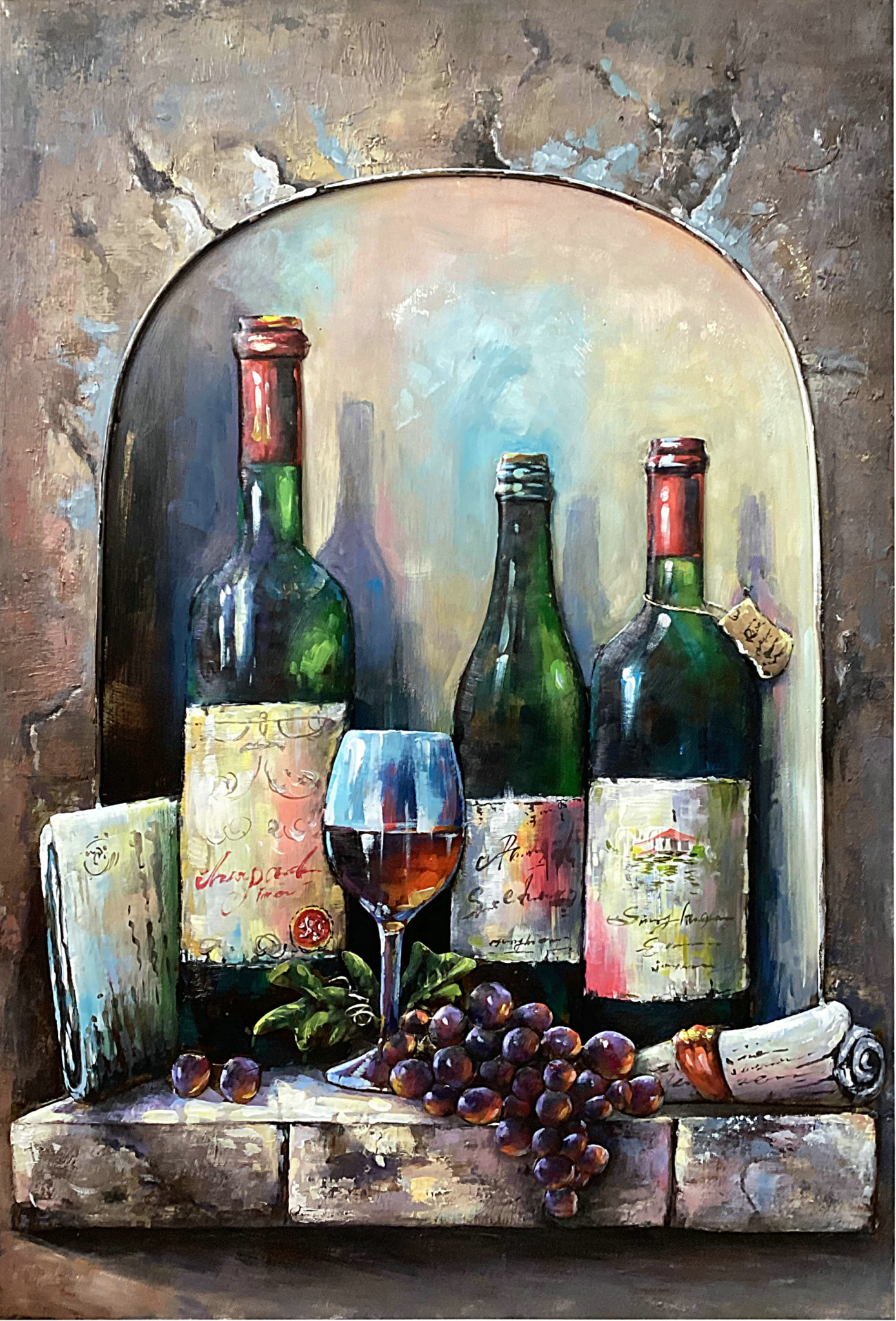 metalen 3d schilderij la france - eliassen.nl