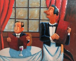 Metalen schilderij restaurant - Eliassen.nl