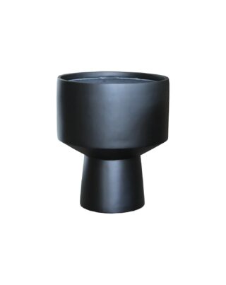 Moderne bloempot Tablo 50cm mat zwart - Eliassen.nl