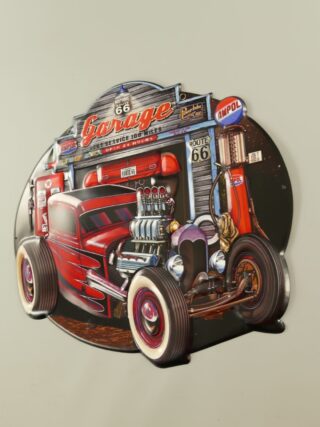 Muurplaat blik Garage 66 40x50cm - Eliassen.nl