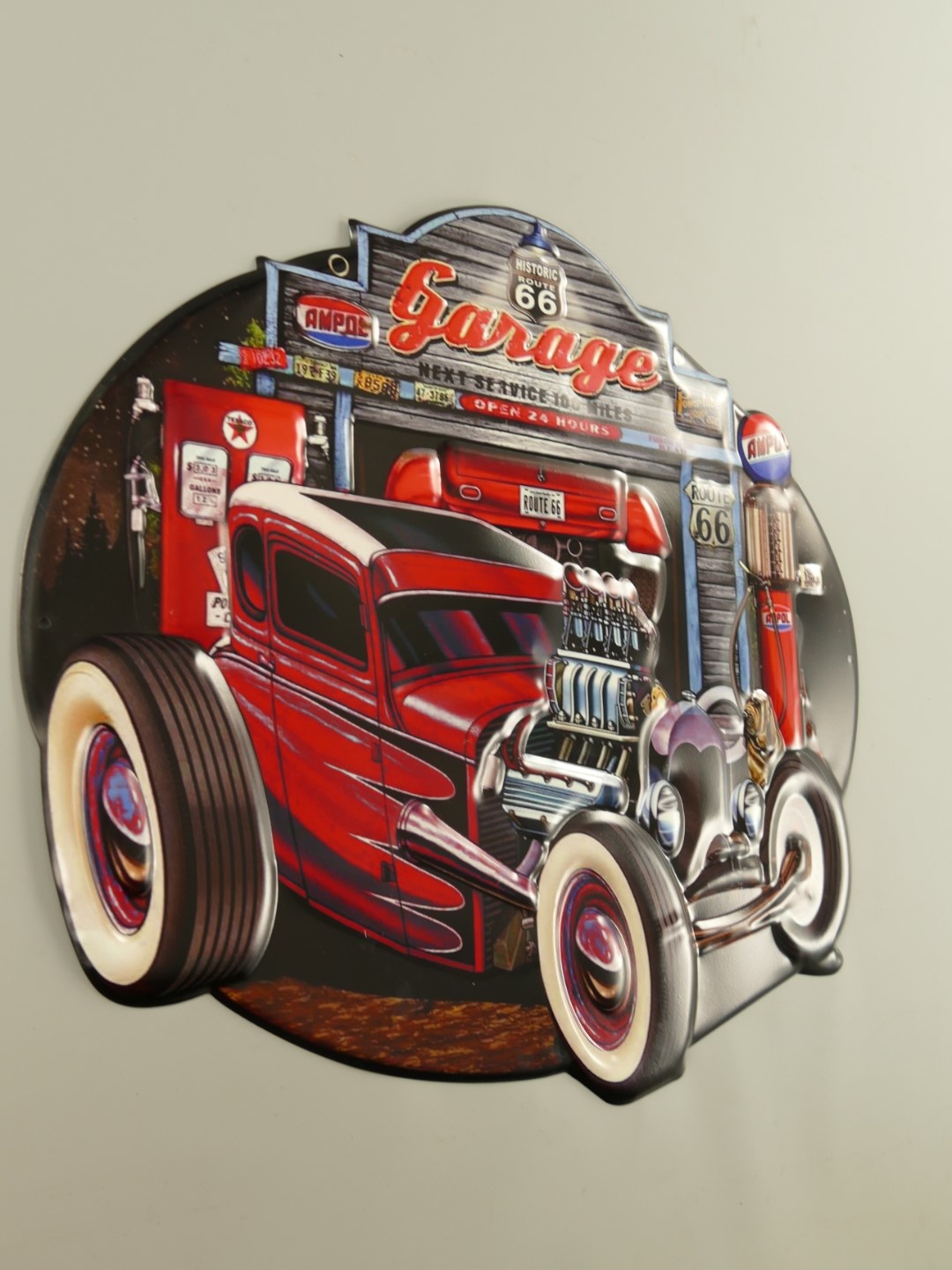 Wall plate tin Garage 66 40x50cm - Eliassen.nl