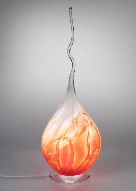 red glass lamp - eliassen.nl