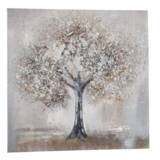 Gemälde Leinwand Baum solo 80x80cm - Eliassen.nl