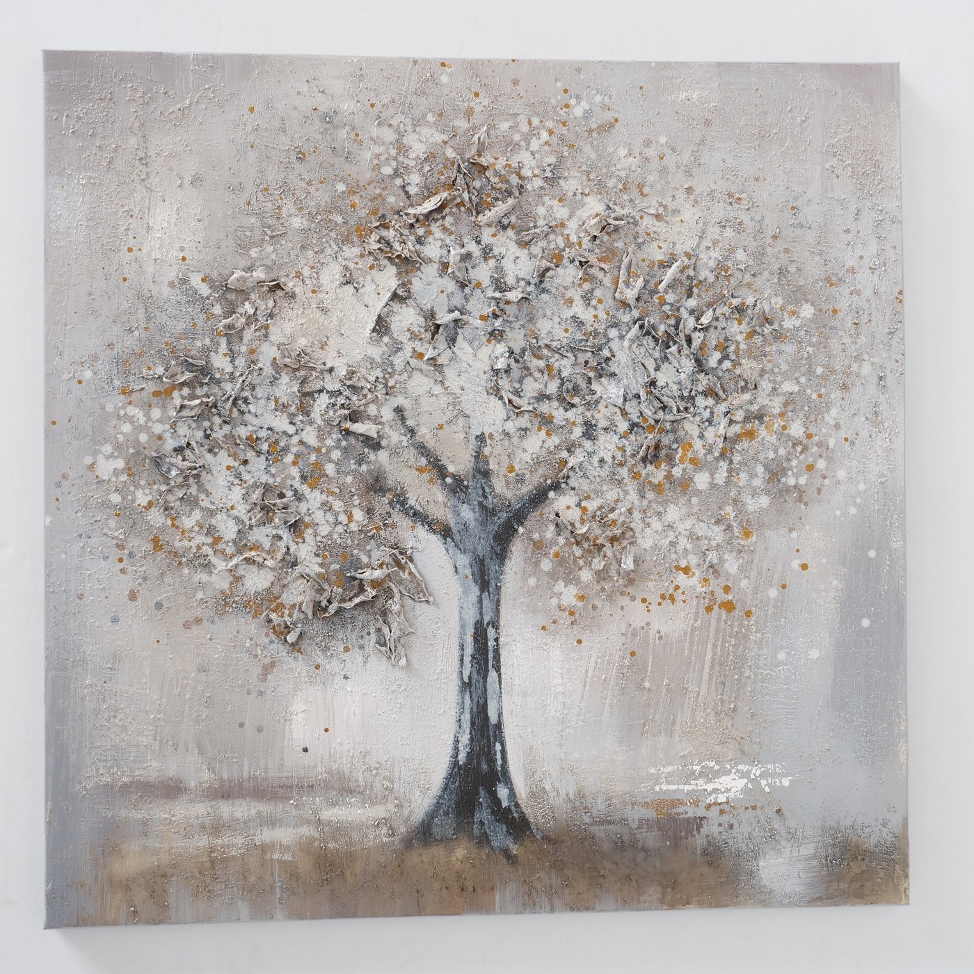 Painting canvas Tree solo 80x80cm - Eliassen.nl
