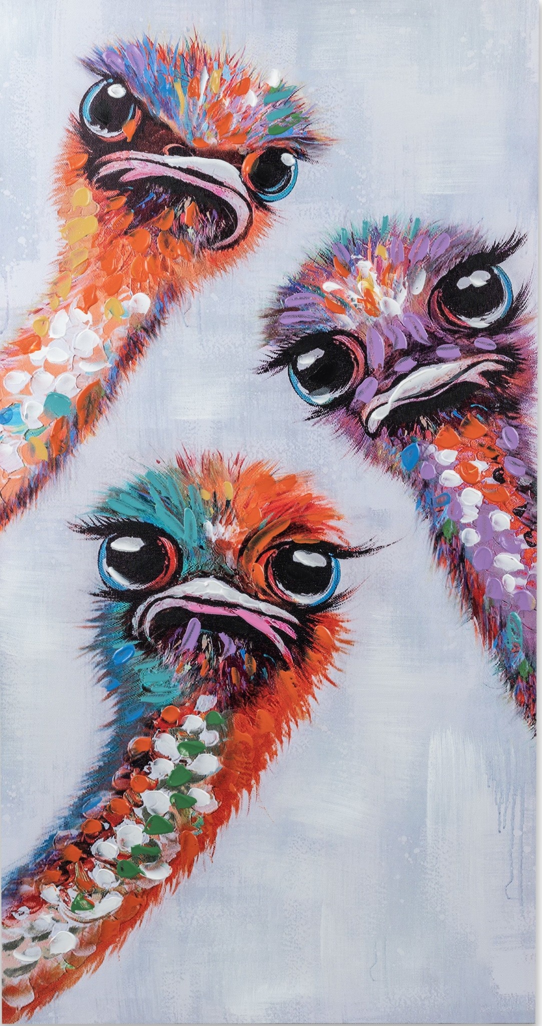 Schilderij canvas struisvogels nieuwsgierig Eliassen.nl 679314-1