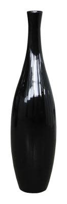 Siervaas Lounge 110cm hoogglans zwart - Eliassen.nl