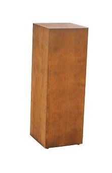 Sokkel cortenstaal 34x34x100cm - eliassen.nl