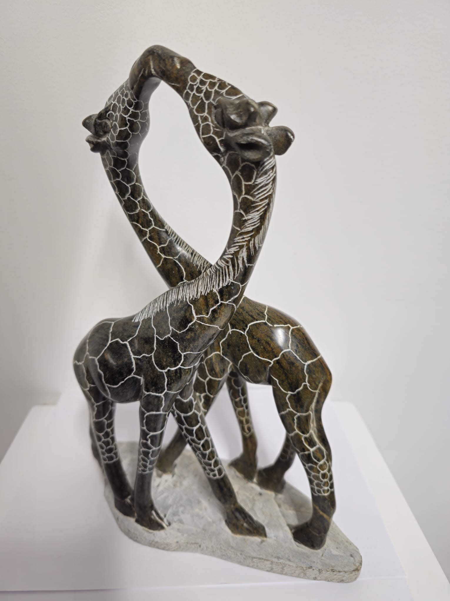 Speckstein Skulptur Giraffe Paar 30CM eliases