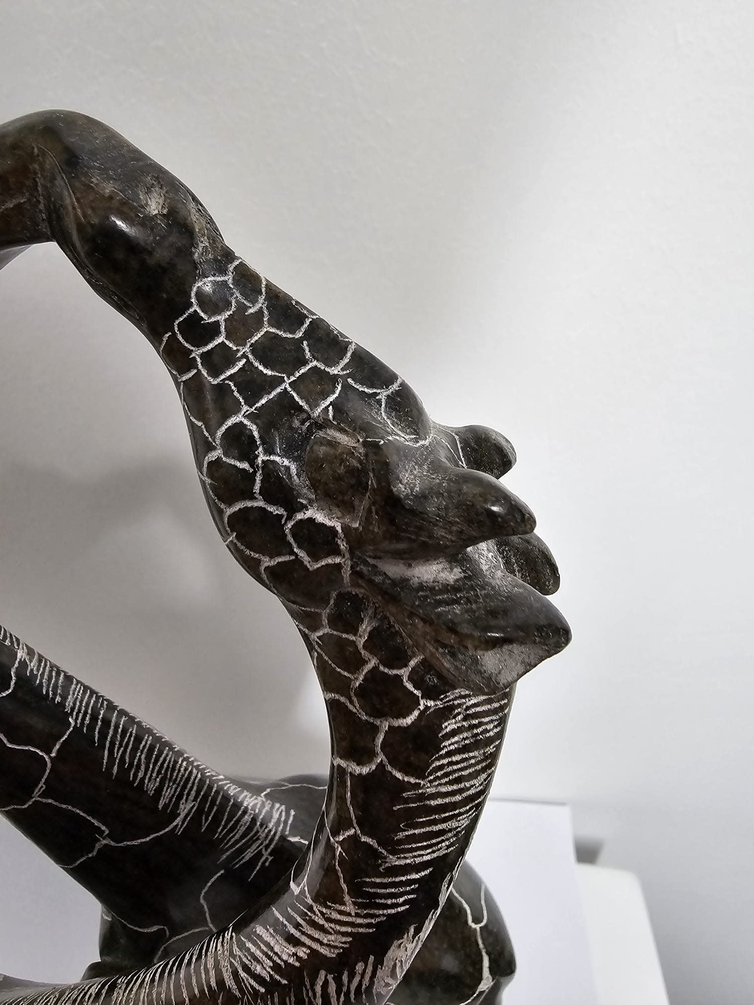 Speckstein Statue Giraffe Paar 30CM eliassen home garden