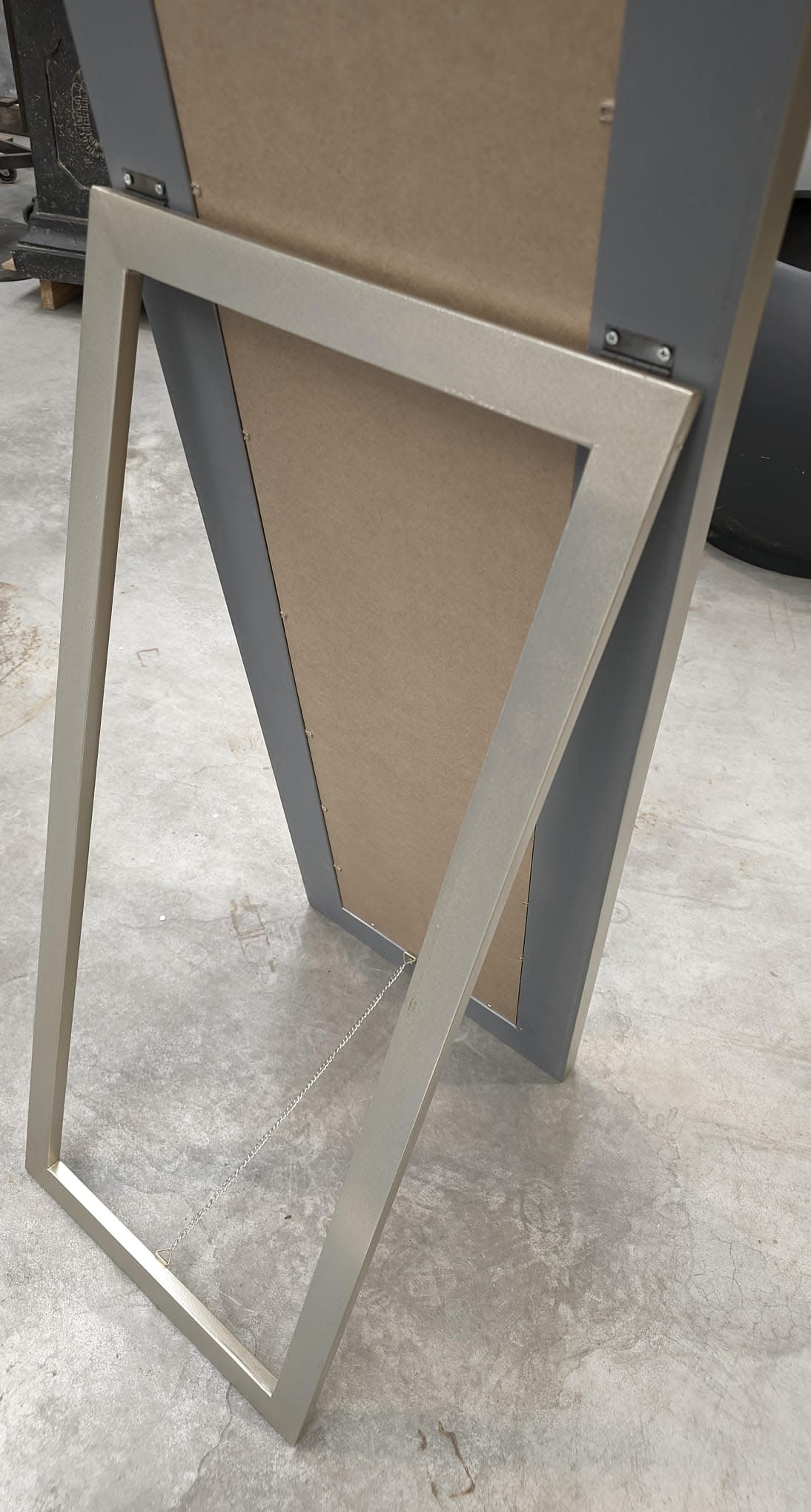 Spiegel staand rechthoekig zilver Parijs 40x160cm eliassen.nl