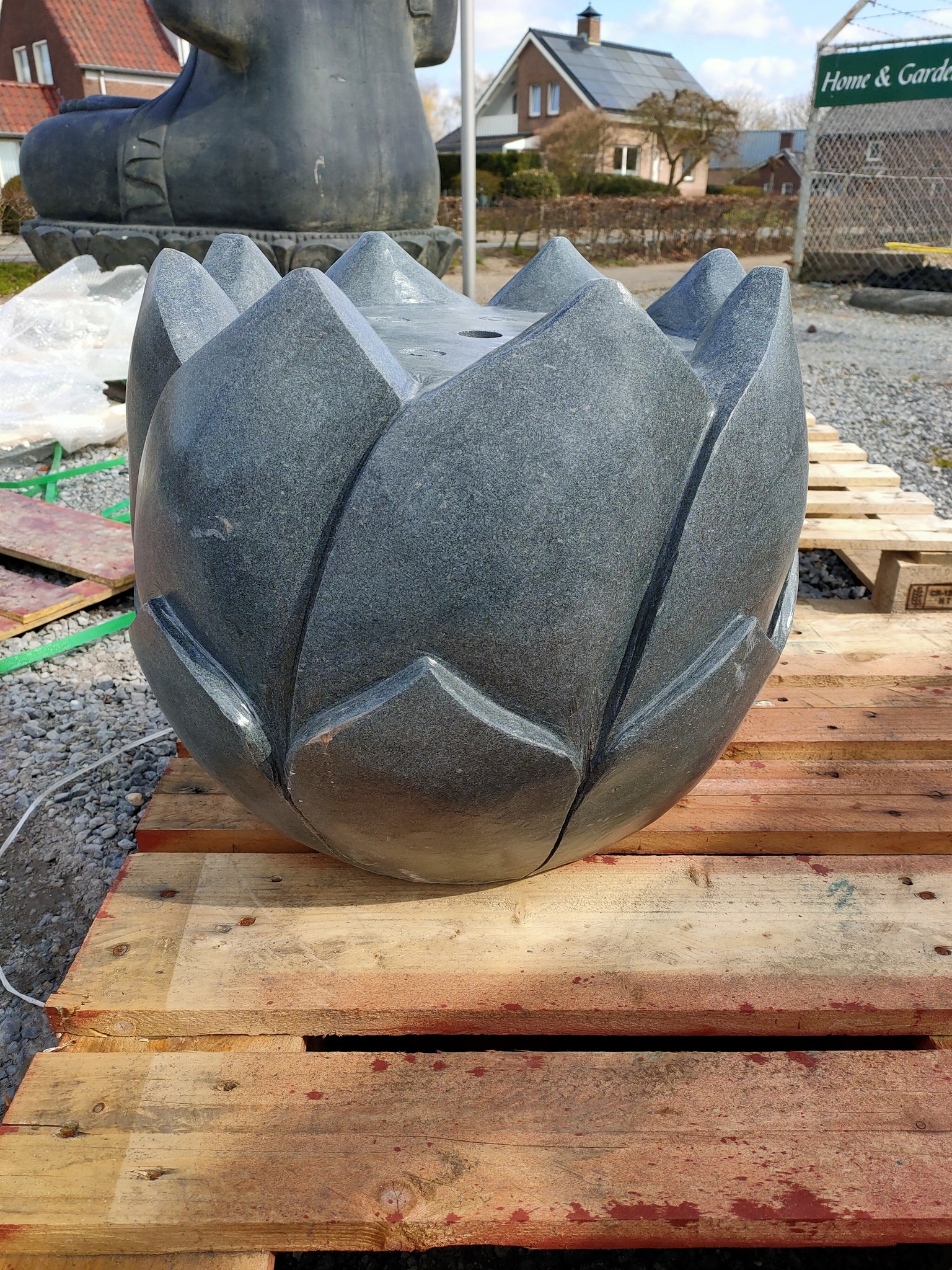 Waterfontein bloem Black Rose 50cm - Eliassen.nl