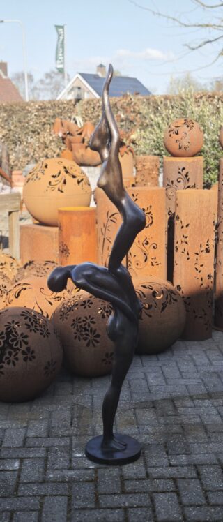 Sculptuur brons Dansend koppel 165cm eliassen.nl