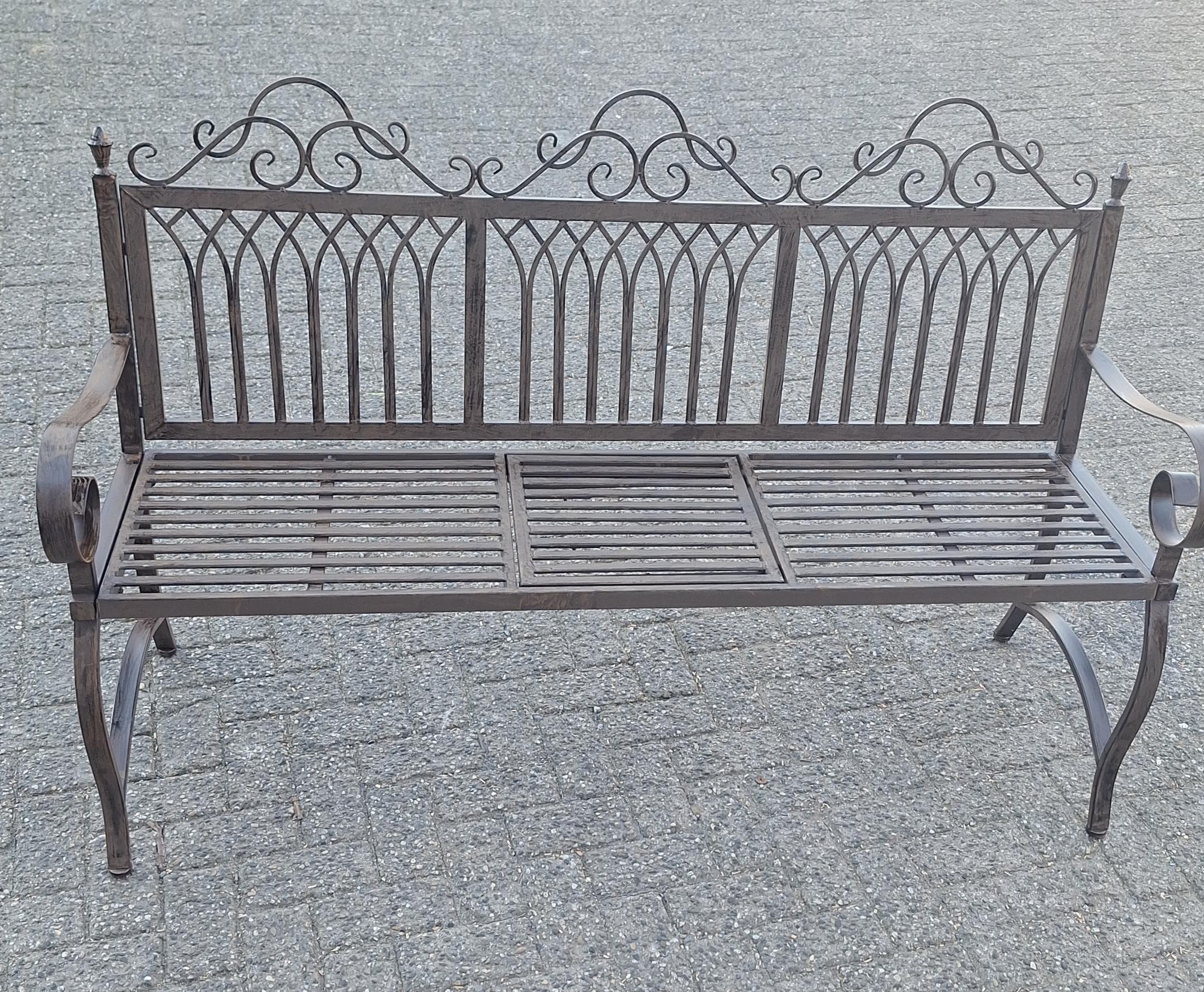 Tuinbank Corsica Met tafeltje bruin 154cm