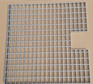 Gitterrost verzinkt schwer 70x70cm mit Klappe