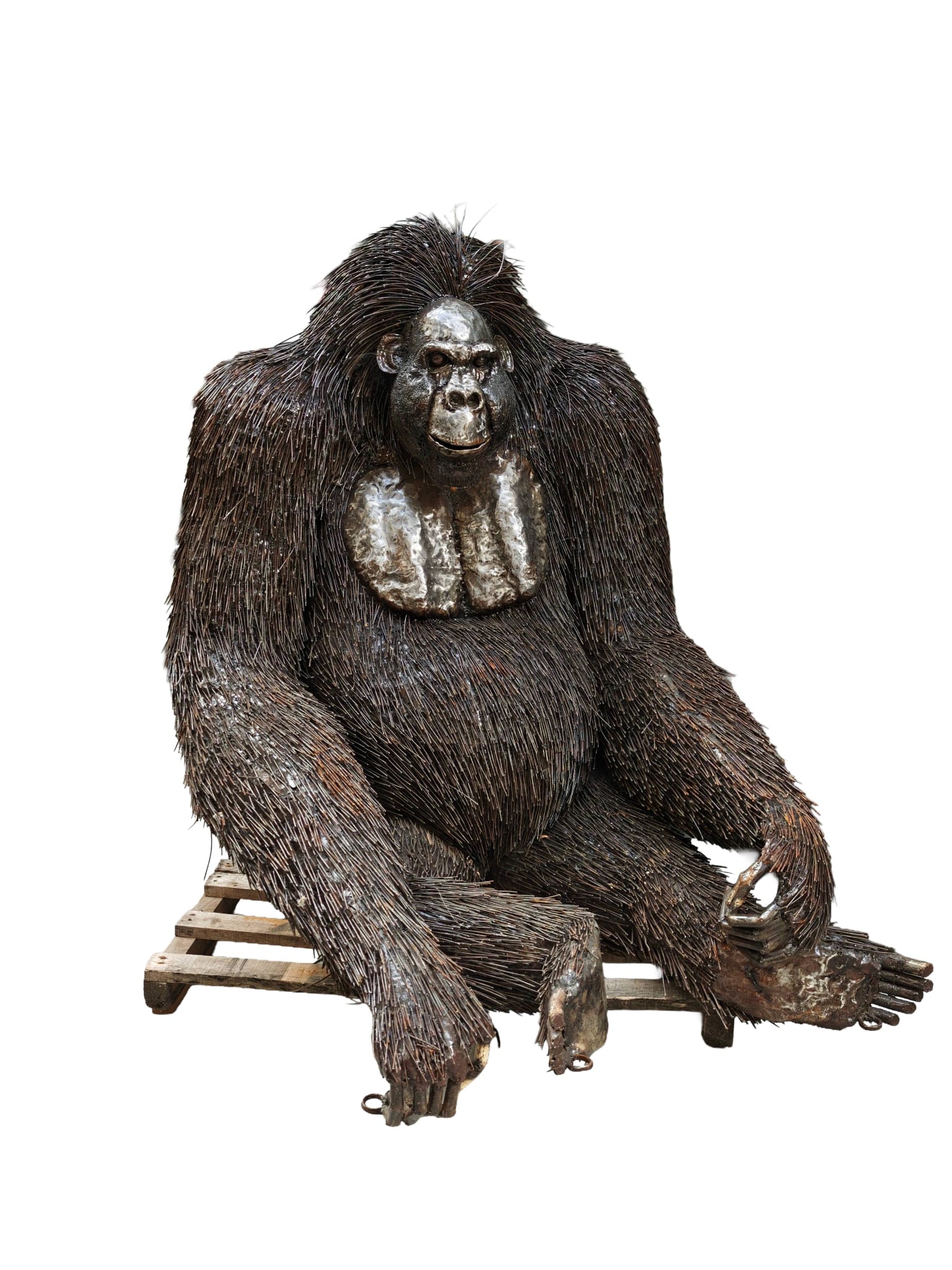 Gorilla beeld van metaal 160cm eliassen.nl 3