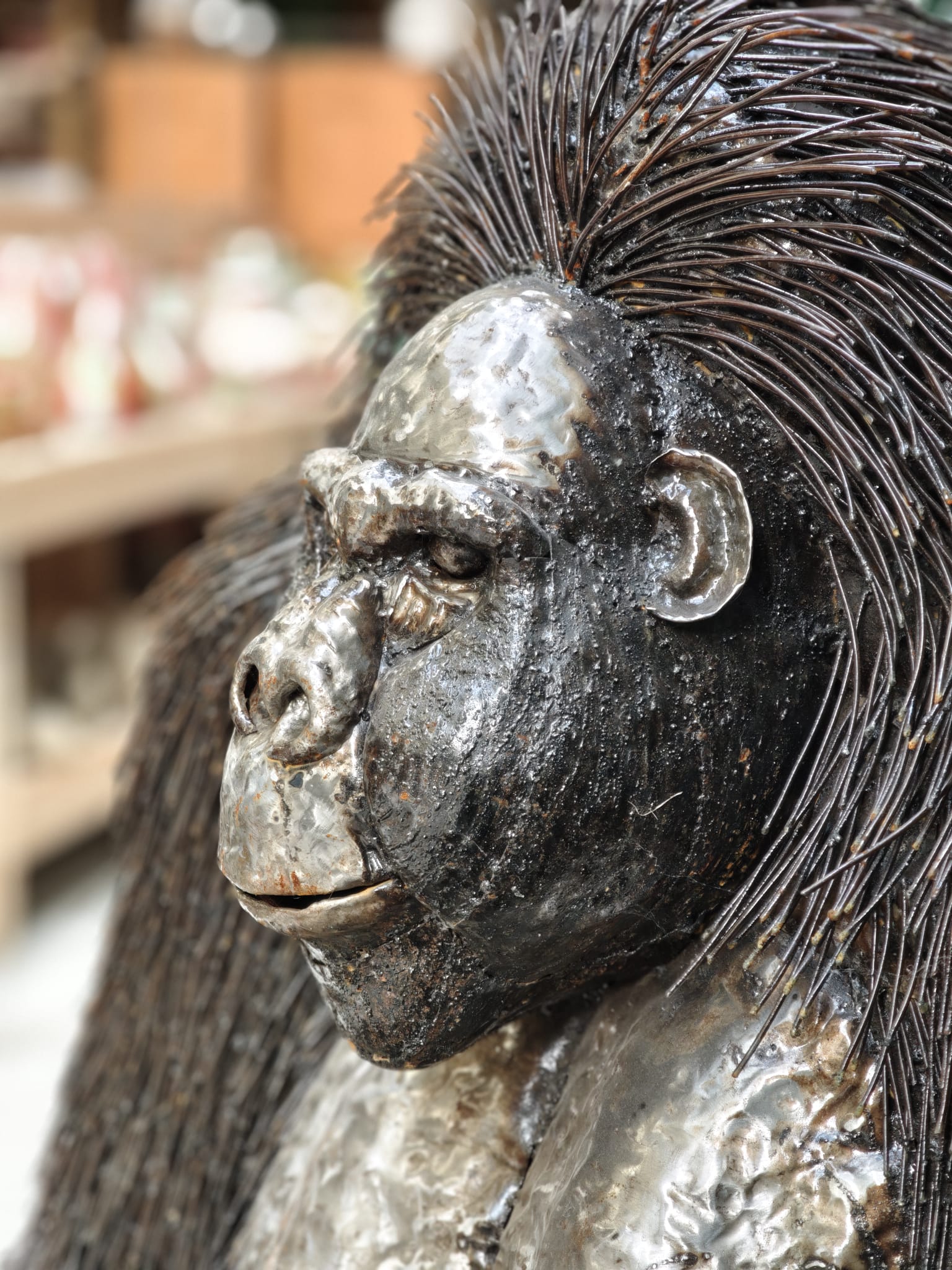 Gorilla beeld van metaal 160cm eliassen.nl 3