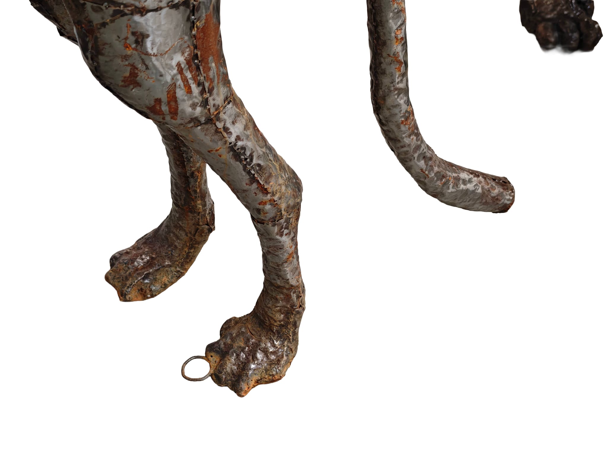 Groot tuinbeeld Cheeta van metaal 180cm eliassen.nl 5