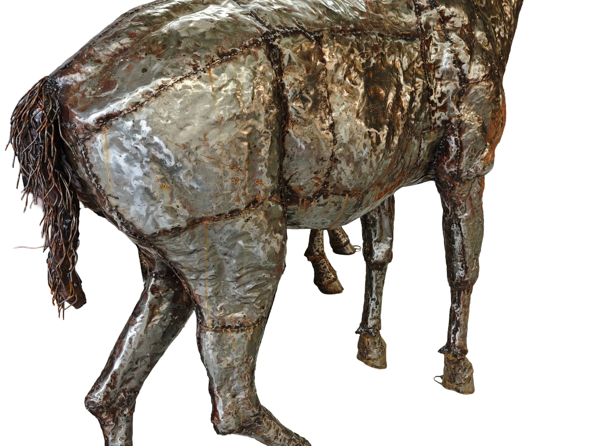 Groot tuinbeeld metalen Hert 240cm eliassen.nl 5