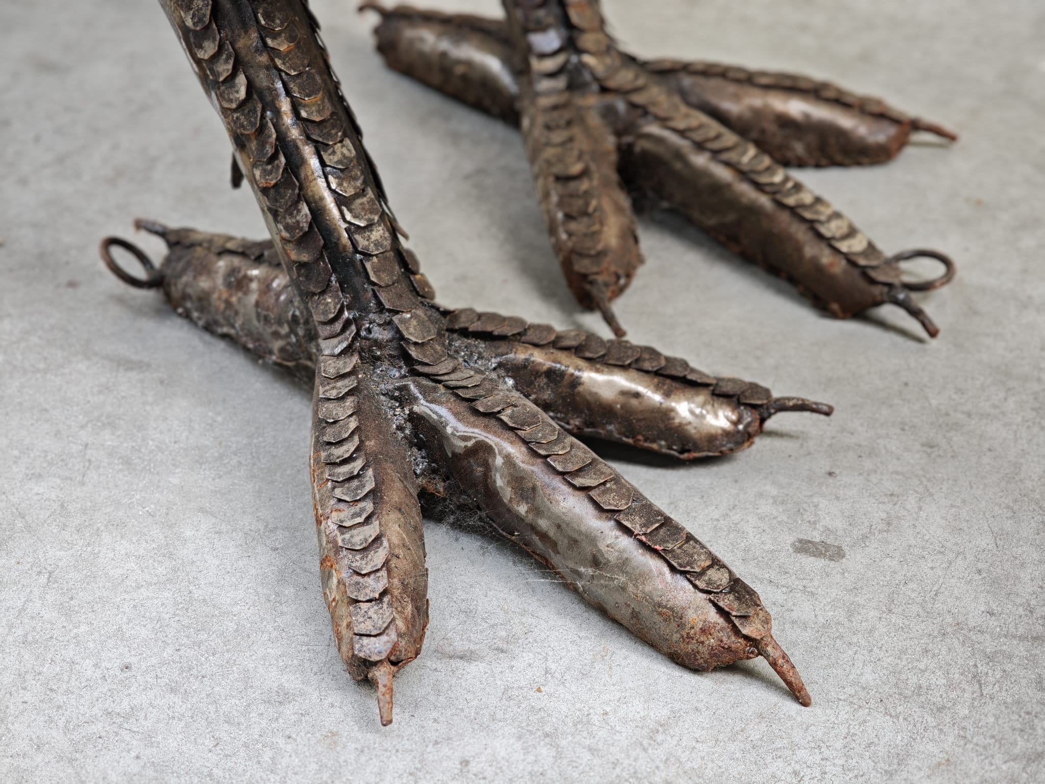 Supergroot tuinbeeld van metaal prachtige gedetailleerde handgemaakte Haan 110cm eliassen.nl 5