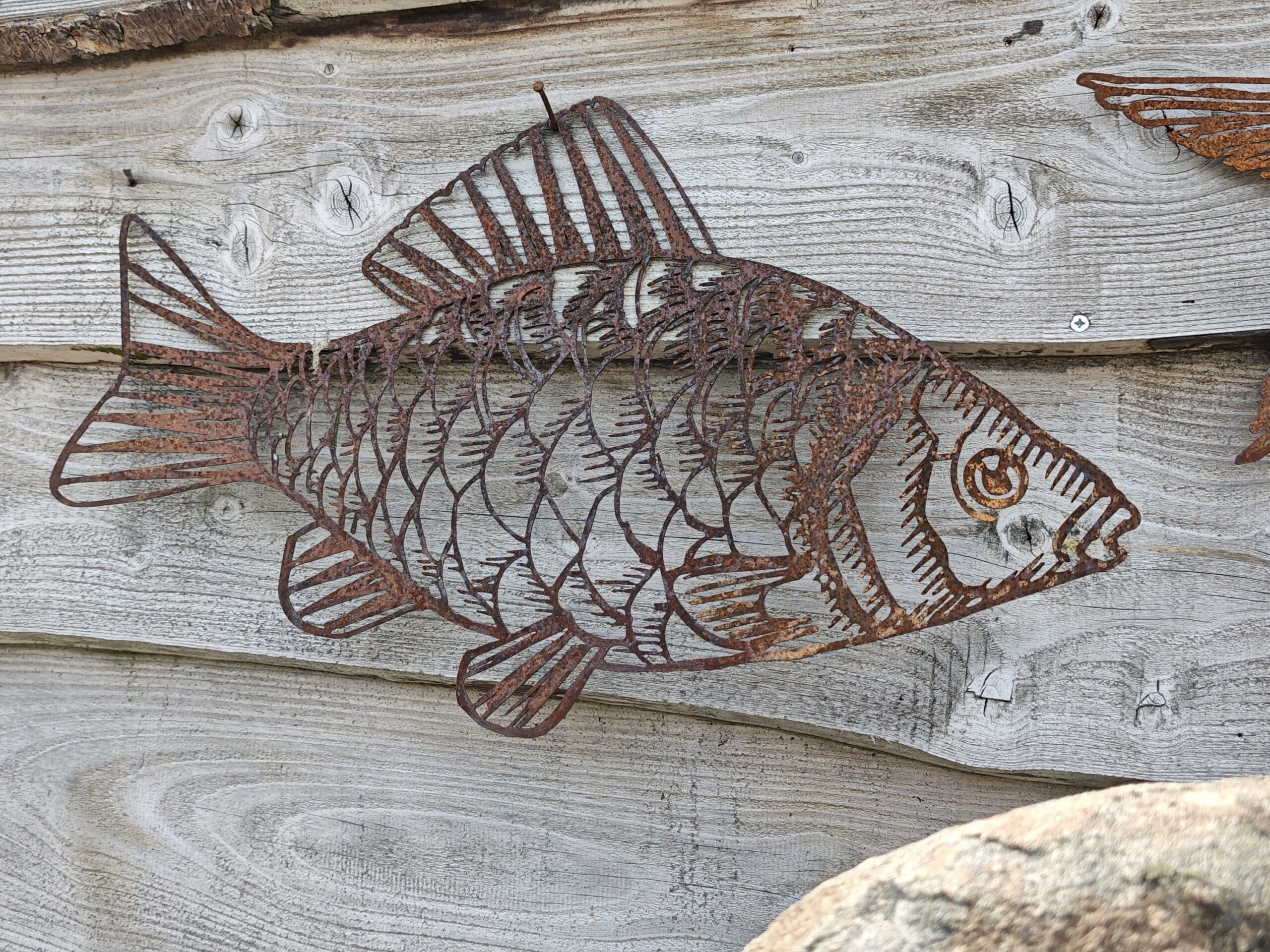 Wall decoration rust Fish 70cm