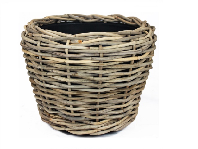 Drypot Sawah ronde mand van dikke rotan 57cm
