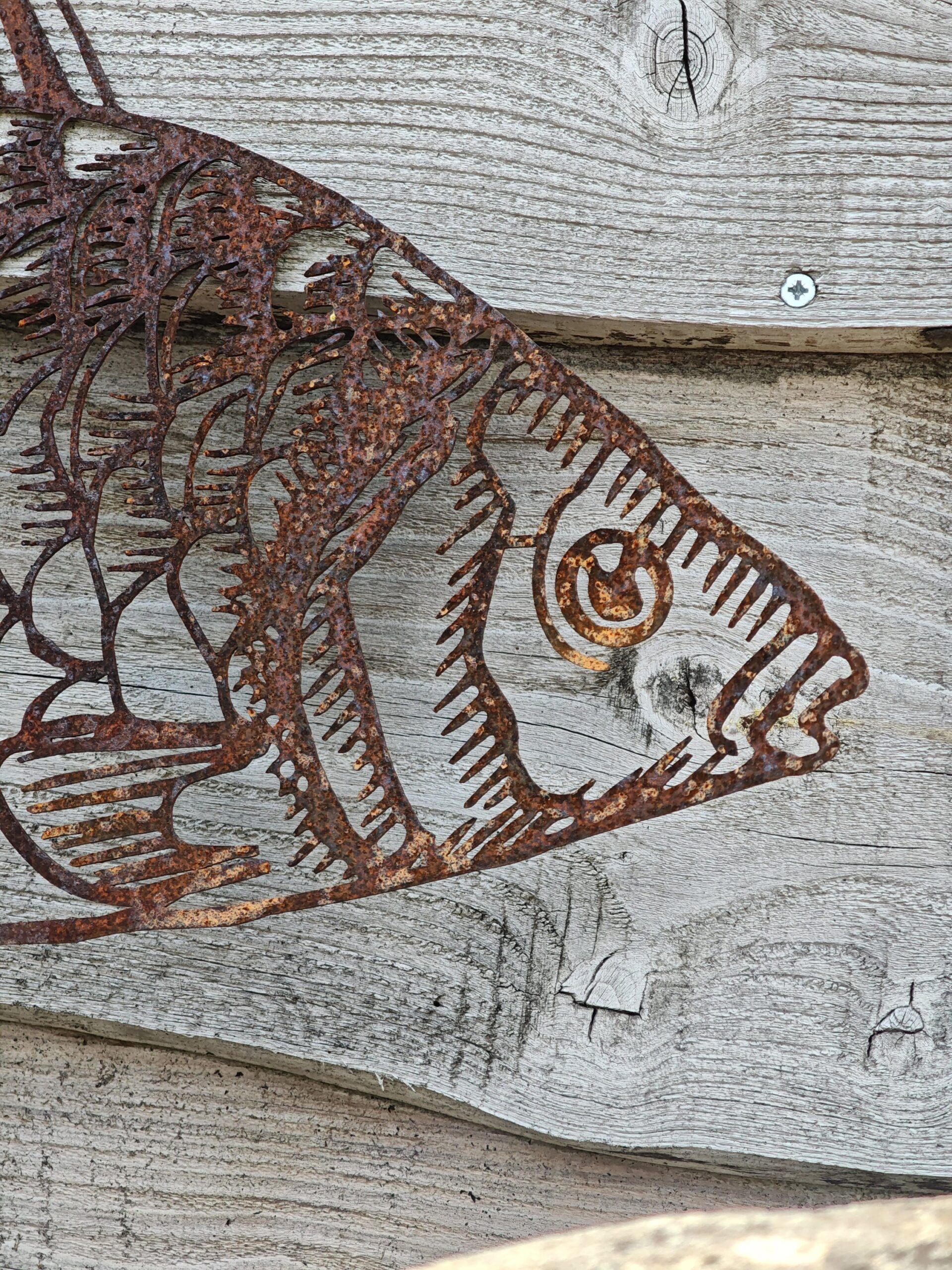 Wall decoration rust Fish 70cm