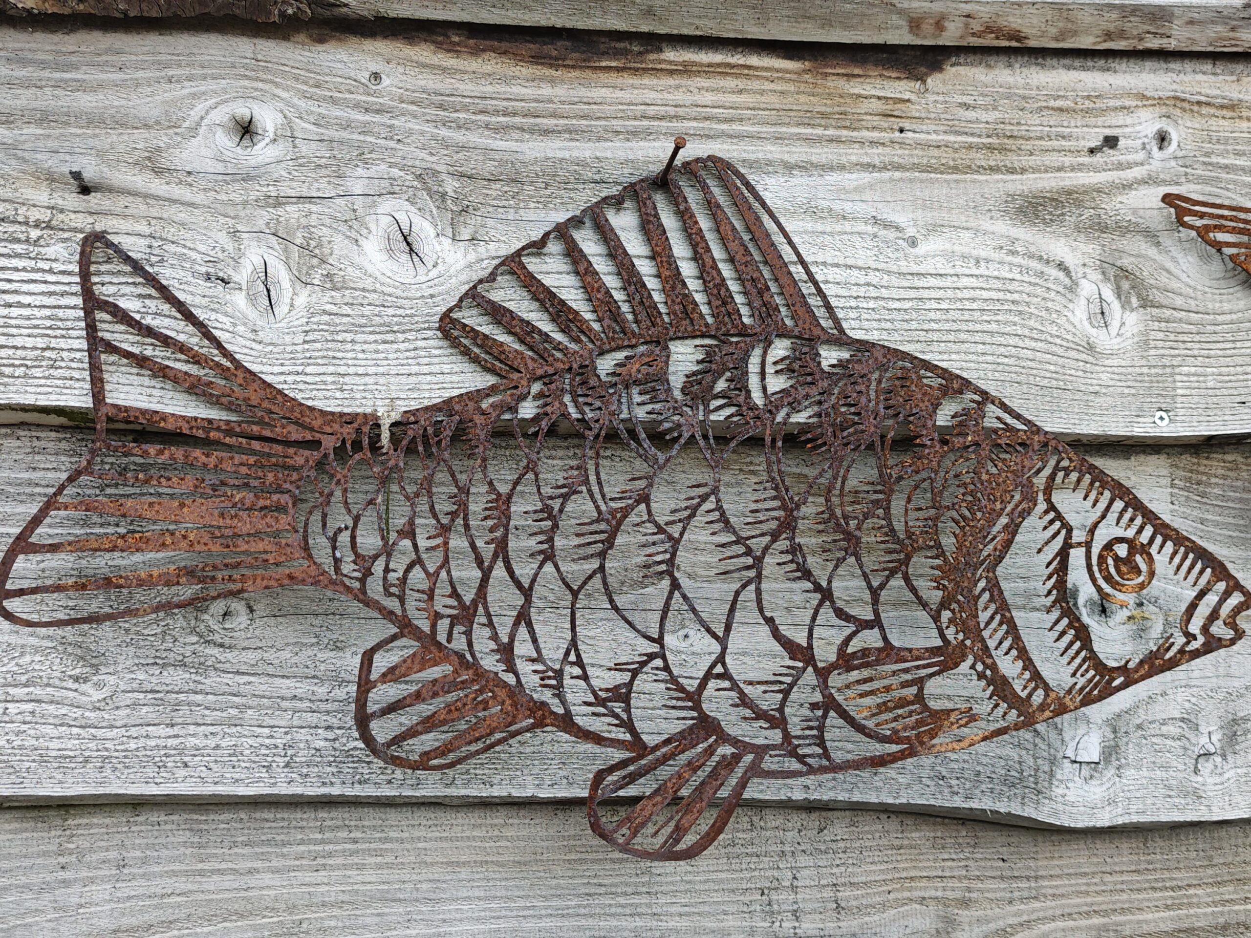 Wall decoration rust Fish 70cm