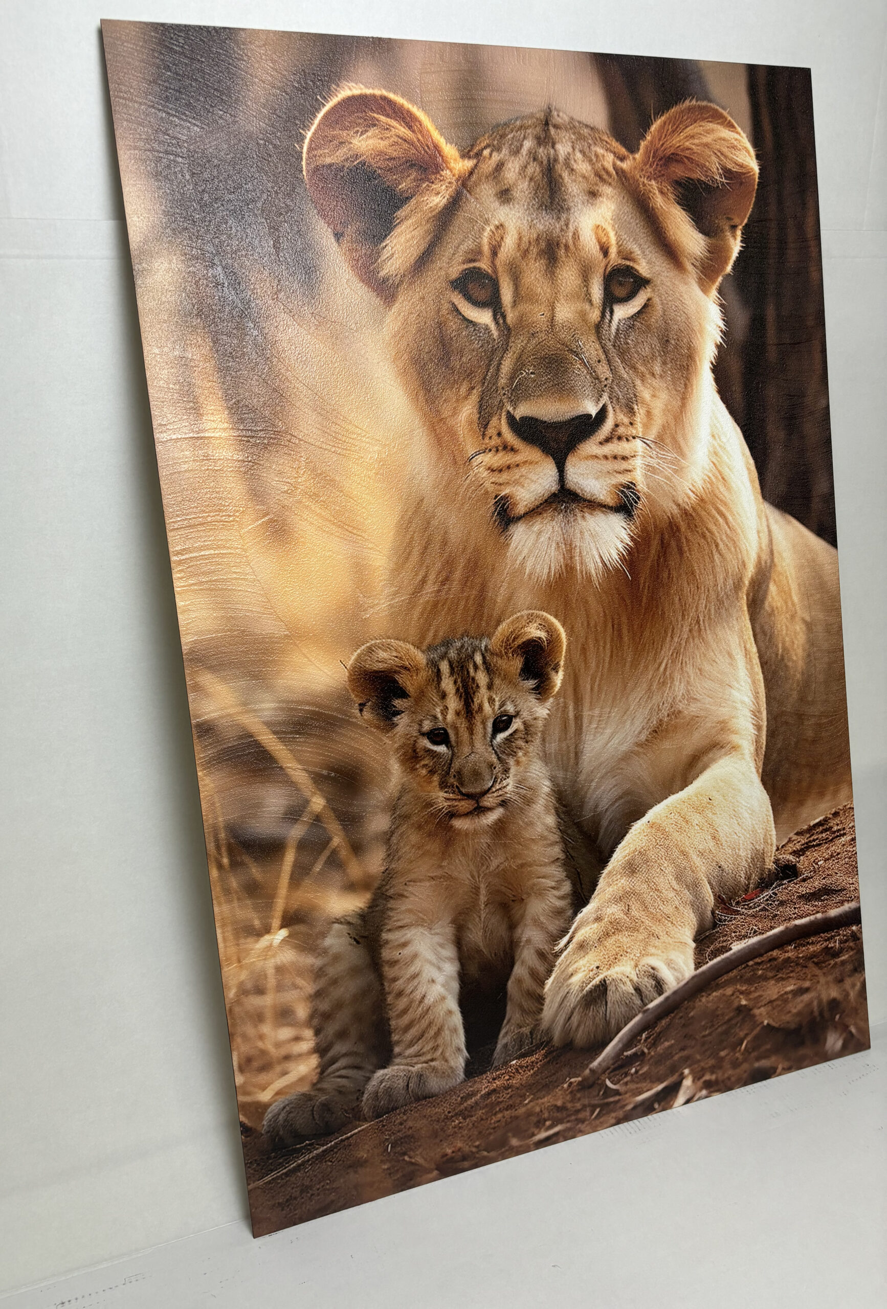 Malerei Strukturpaneel Cub&lioness in 4 Größen