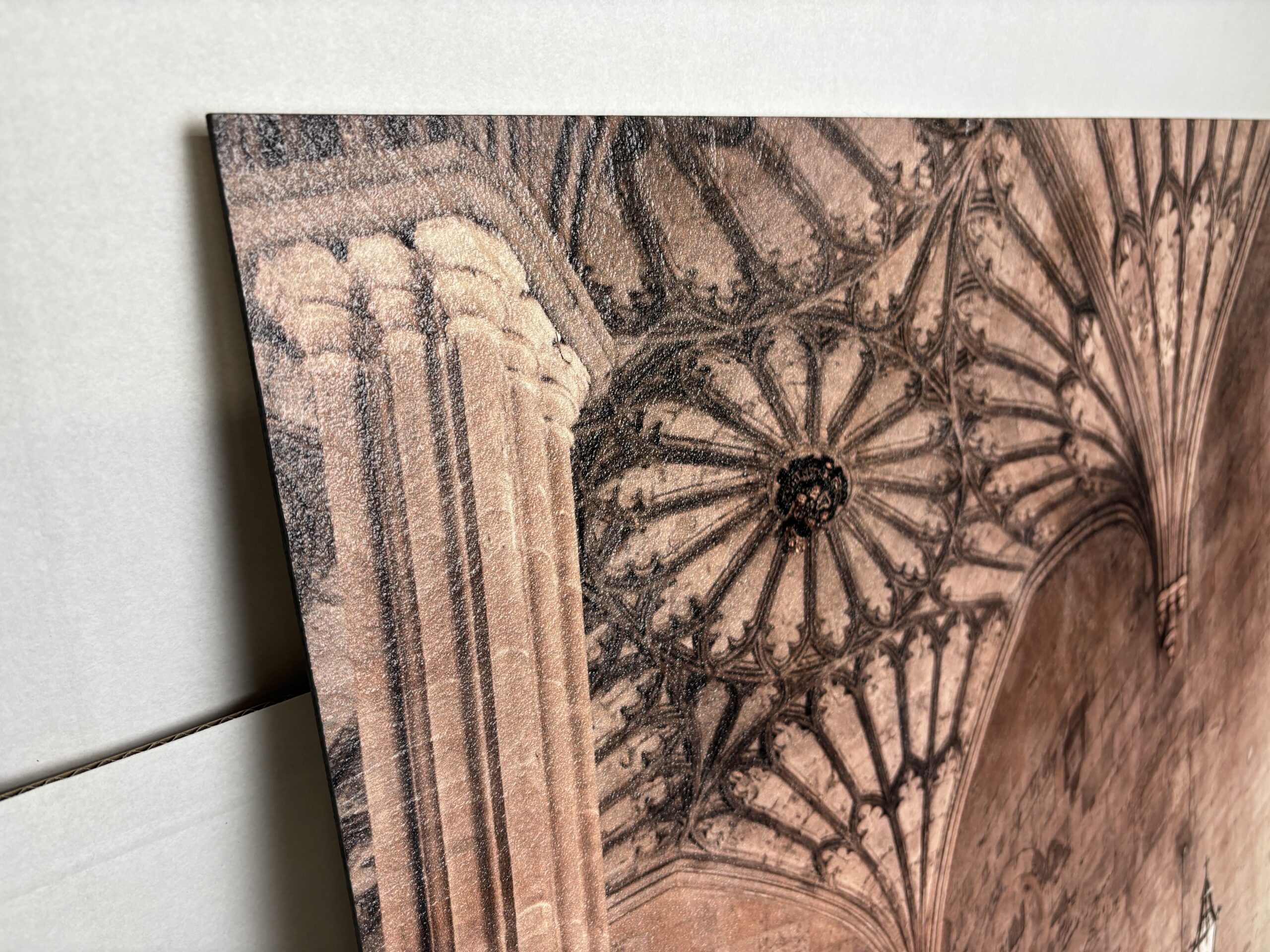 Schilderij Structuur paneel Catherdal Church in 4 maten