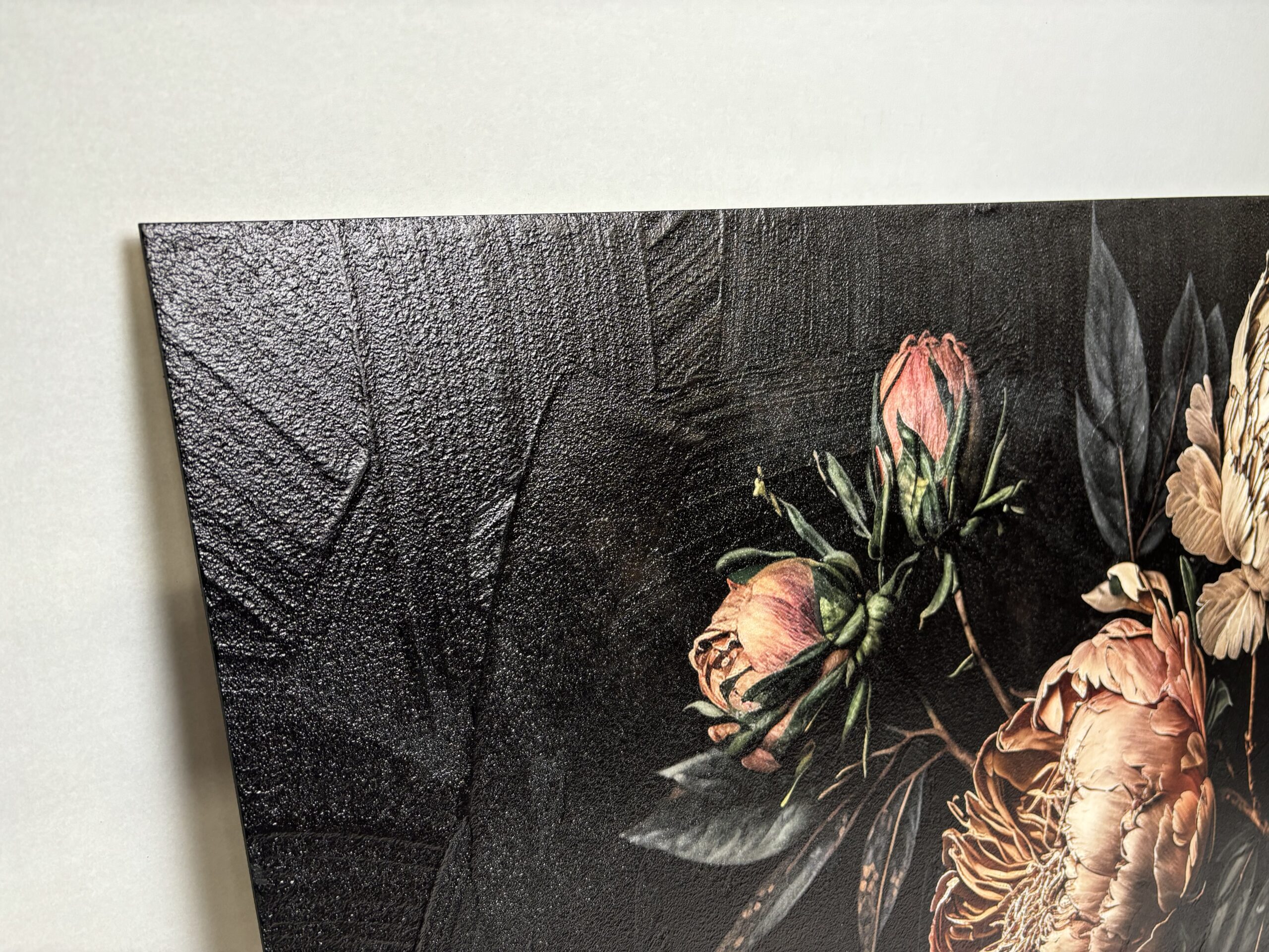 Gemälde Strukturpaneel Vintage Bloom in 4 Größen