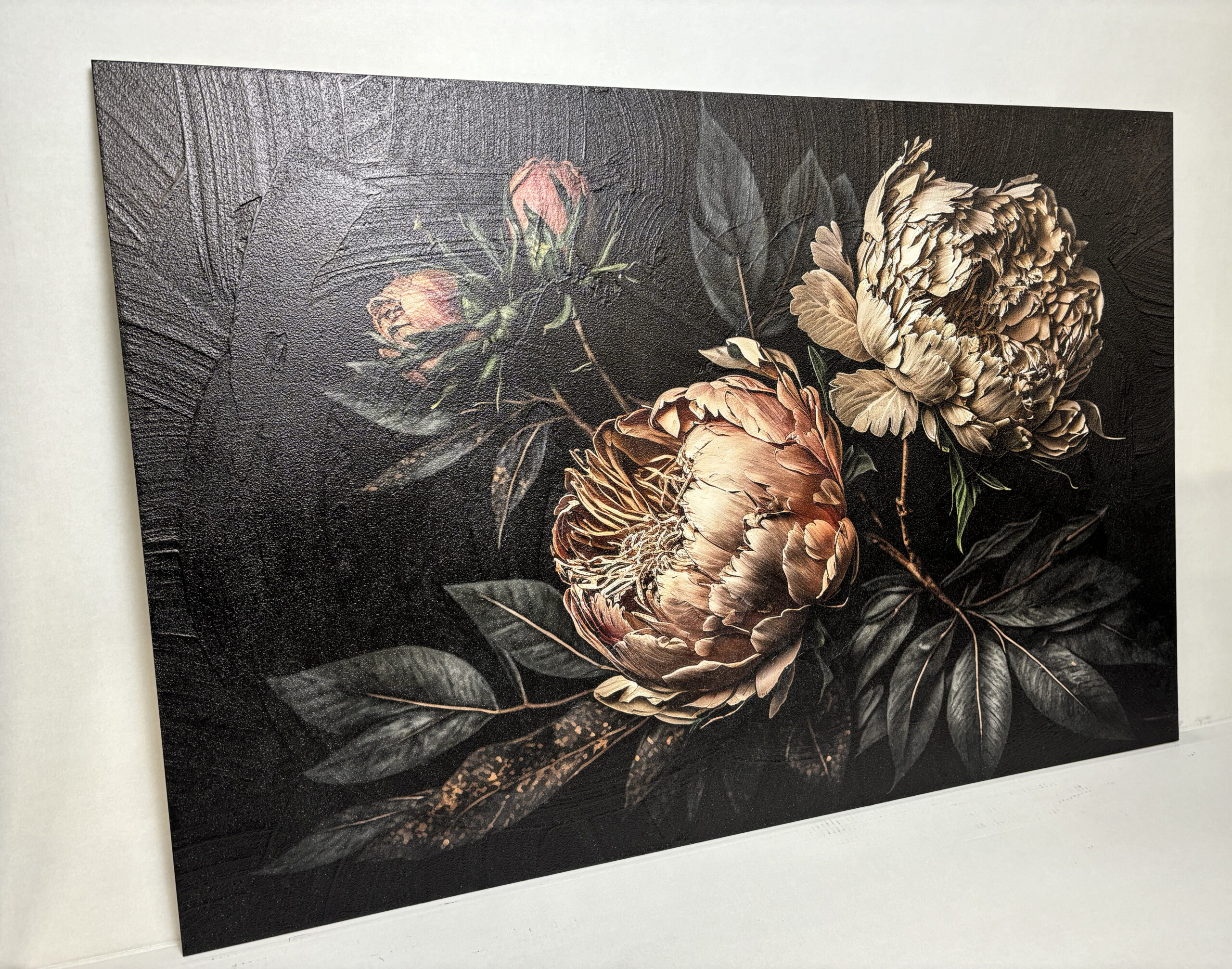 Gemälde Strukturpaneel Vintage Bloom in 4 Größen