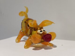 Varkentje grappig miniglas 8cm