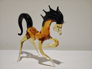 Dressage horse mini glass 12cm eliassen.nl