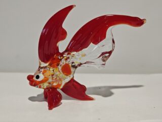 Ornamental fish red yellow miniglass 10cm