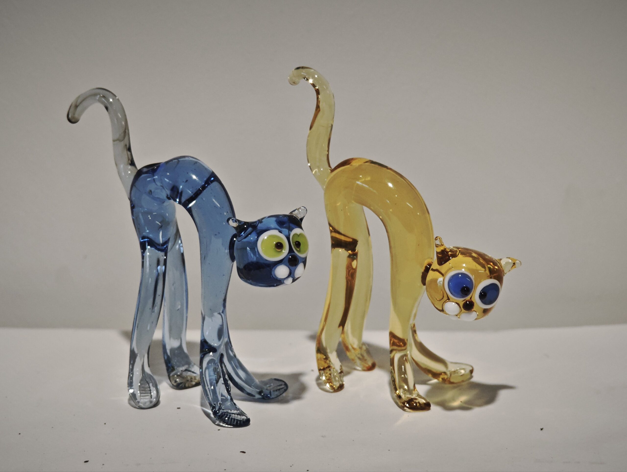 Katzenschreck Mini Glas 9cm 3 Farbvarianten