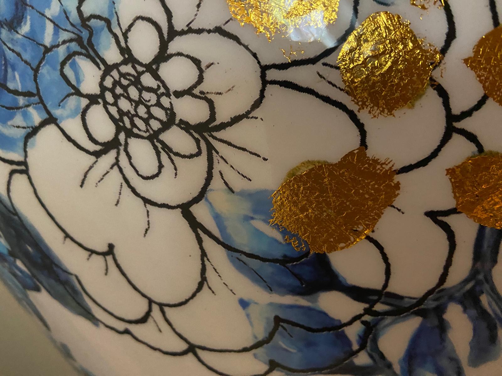 Topf aus Metall holländisch blau hoch in 3 Größen eliassen.co.uk 1