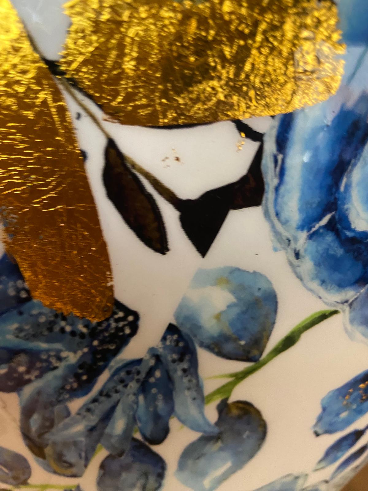 Topf aus Metall holländisch blau hoch in 3 Größen eliassen.co.uk 1