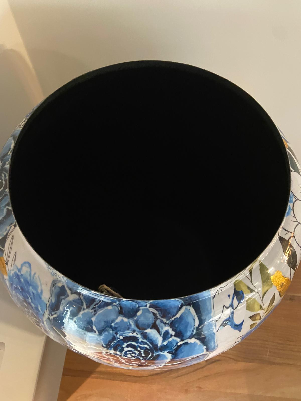 Topf aus Metall holländisch blau hoch in 3 Größen eliassen.co.uk 1