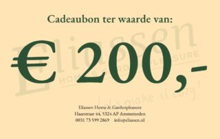 Cadeaubon eliassen.nl 200 euro