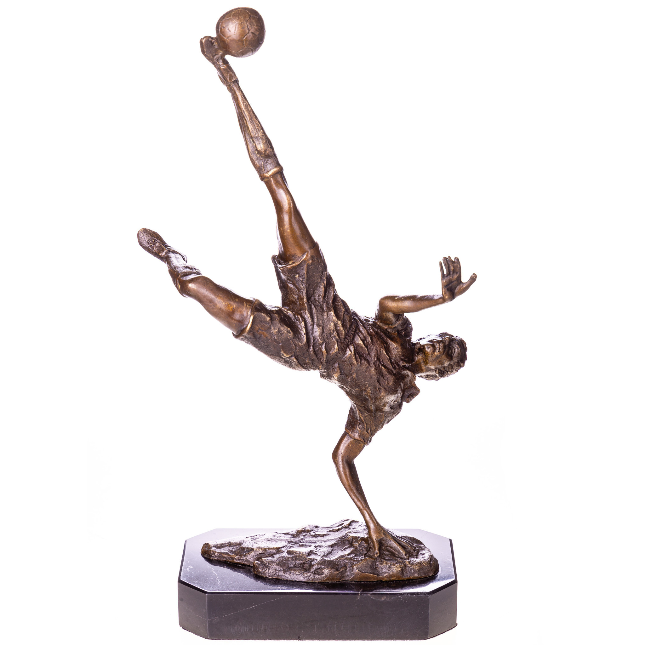 Statue bronze Soccer player Eliassen.nl YB792